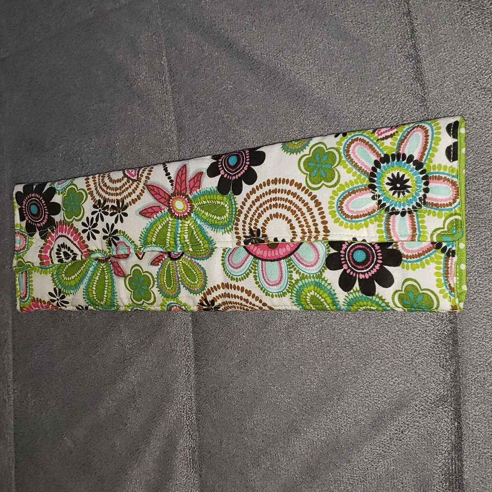 Handmade seat belt covers. 12" flowers
